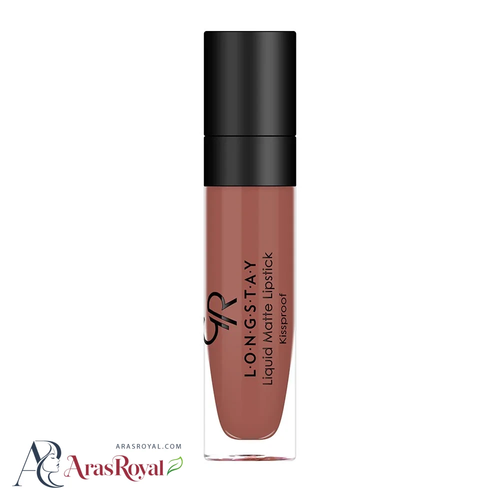 رژ لب مایع مات و بادوام گلدن رز Golden Rose شماره 45