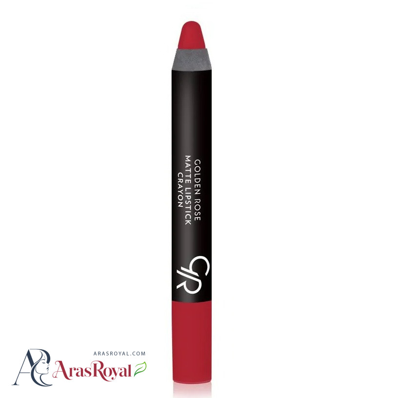 رژ لب مدادی مات گلدن رز Golden Rose مدل Crayon شماره 6