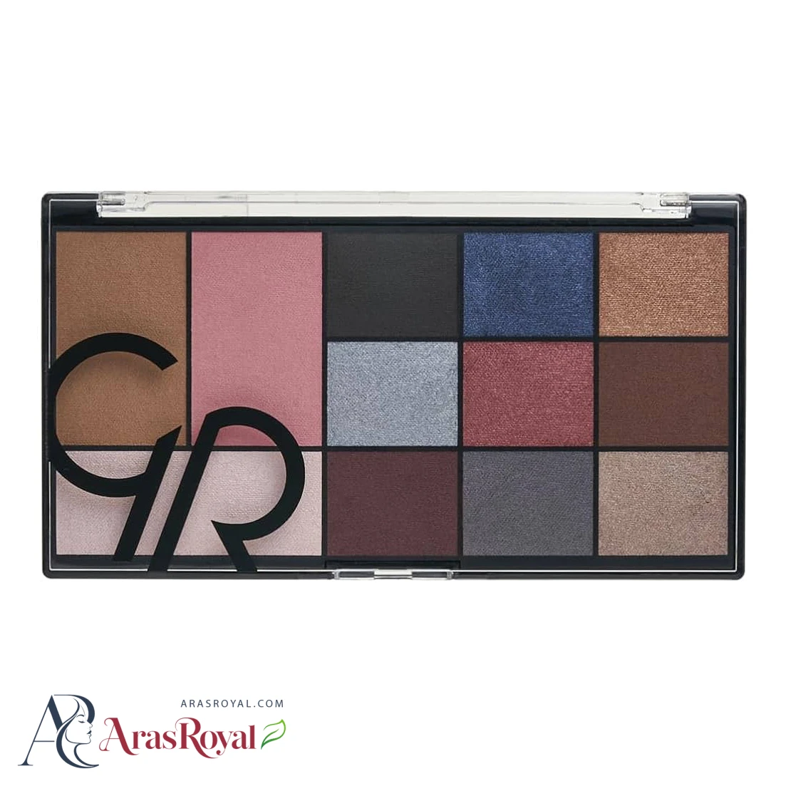 پالت سایه برنزر و هایلایتر گلدن رز Golden Rose مدل City Style رنگ Smokey