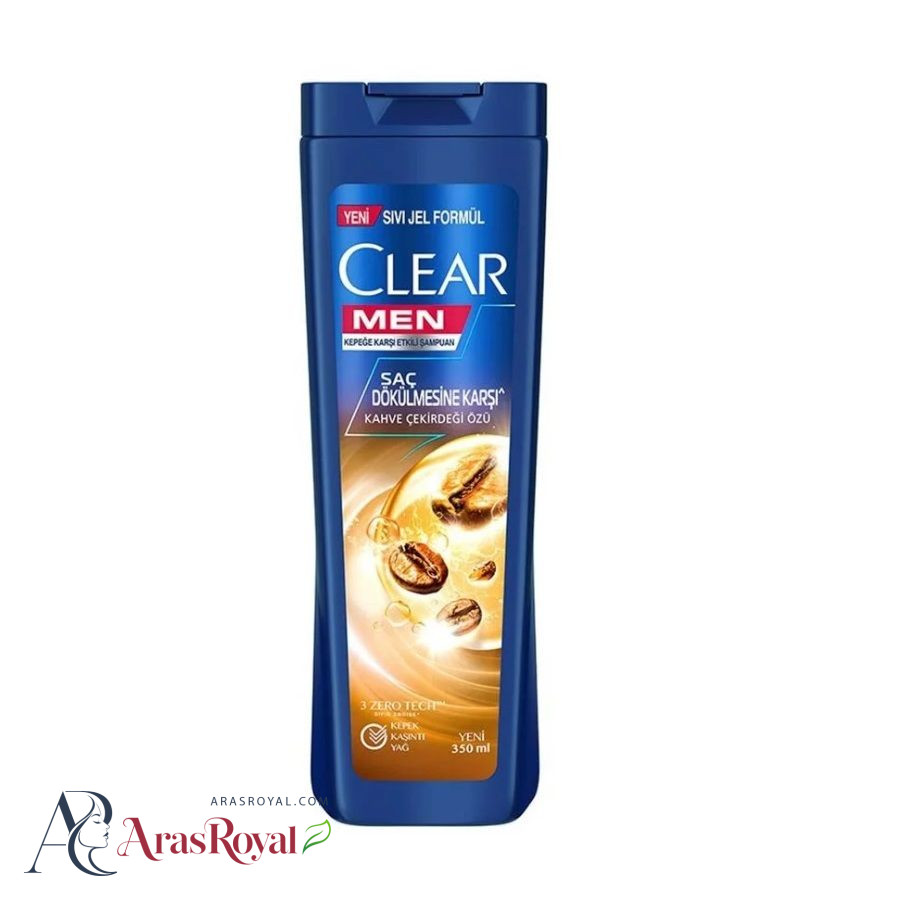 شامپو کلیر ضد ریزش حاوی عصاره قهوه مردانه 350 میل CLEAR MEN