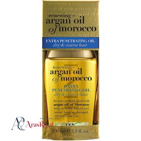 روغن آرگان مو مراکشی برند او جی ایکس 100 میل مدل EXTRA PENETRATING OIL
