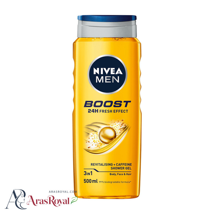 شامپو سر و بدن مردانه نیوا NIVEA مدل BOOST حجم 500 میل