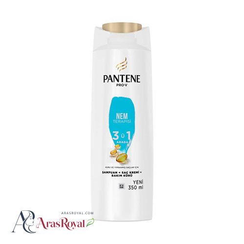 شامپو سر پانتن pantene مدل 3 در 1 موهای خشک و آسیب دیده مدل Nem terapisi