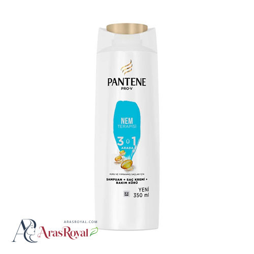شامپو سر پانتن pantene مدل 3 در 1 موهای خشک و آسیب دیده مدل Nem terapisi