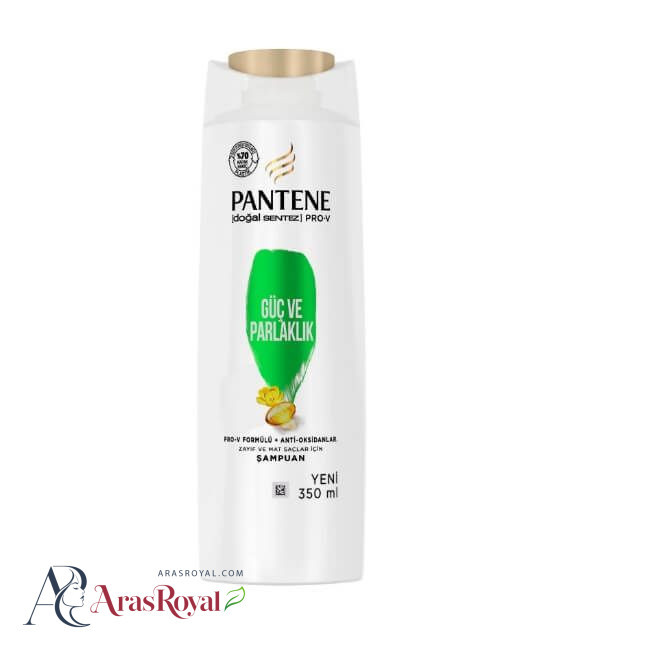 شامپو سر پنتن pantene موهای مات و ضعیف 350 میل مدل Guc ve Parlaklik
