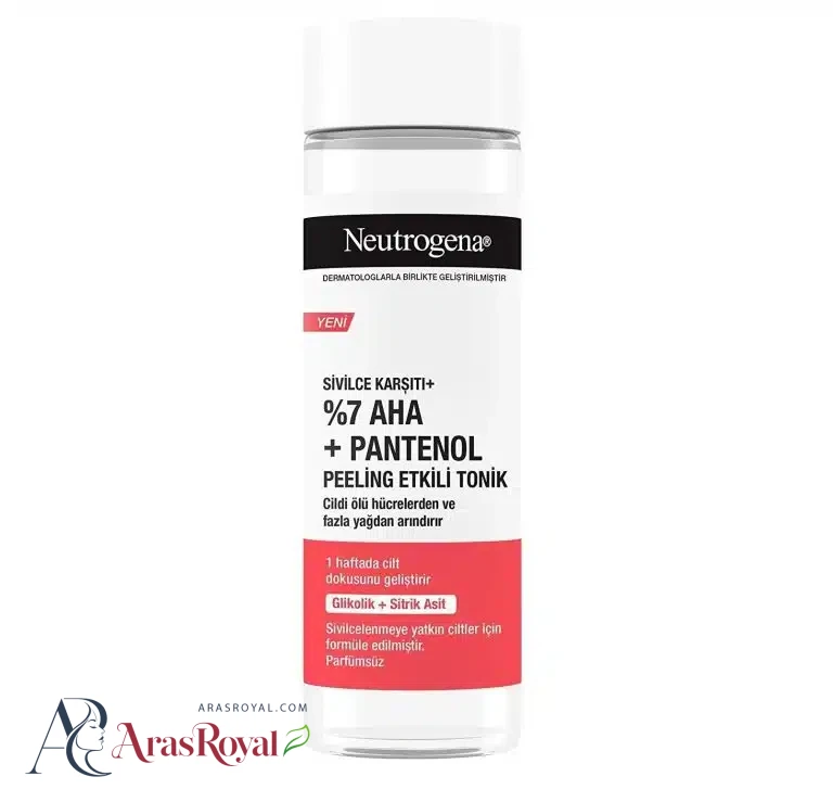 تونر لایه بردار نوتروژینا حاوی AHA7% و پانتنول 125 میل Neutrogena PEELING ETKILI TONIK