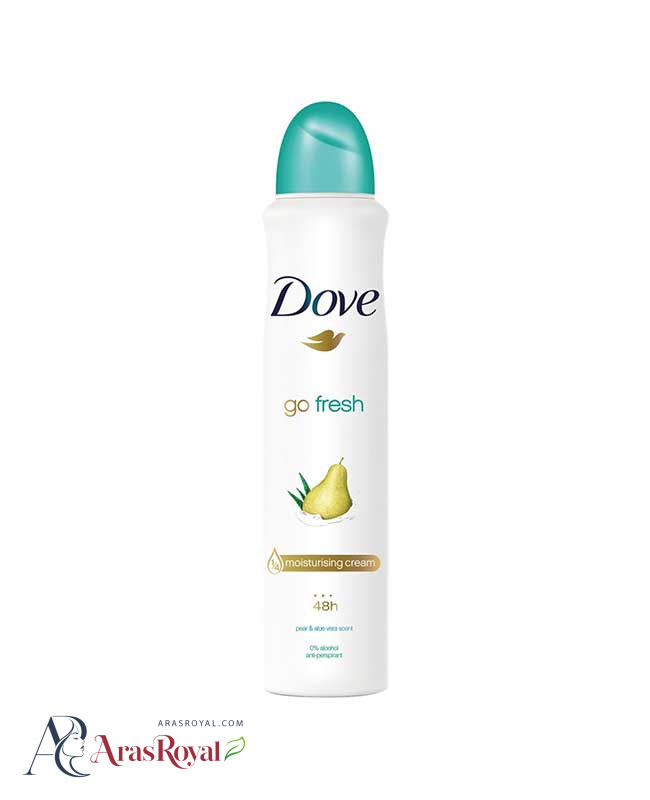 اسپری ضد تعریق زنانه داو Dove مدل pear and aloe vera حجم 250 میل