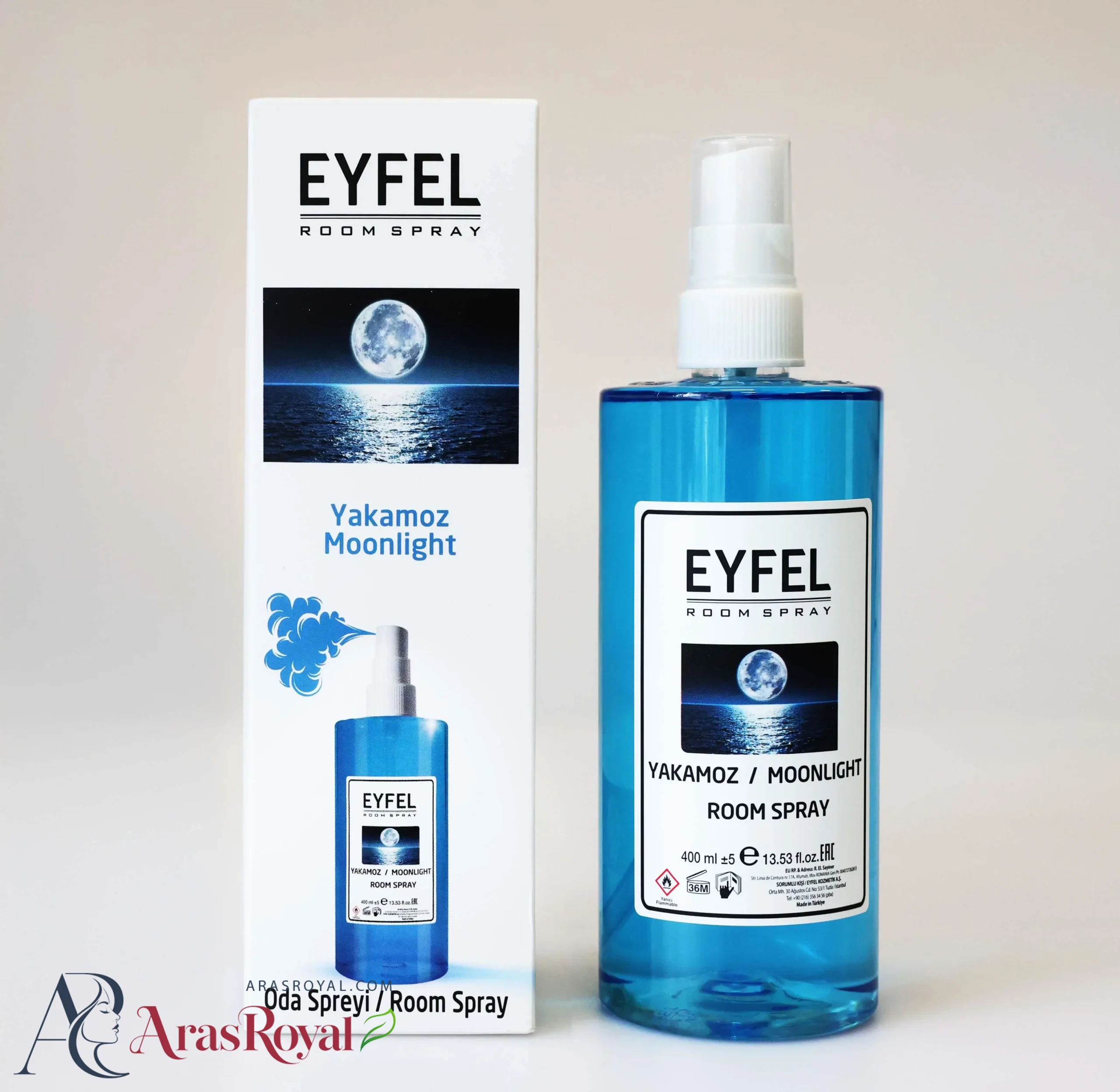 اسپری خوشبو کننده ایفل EYFEL رایحه ماه تاب (یاکاموز) YAKAMOZ حجم 400 میل