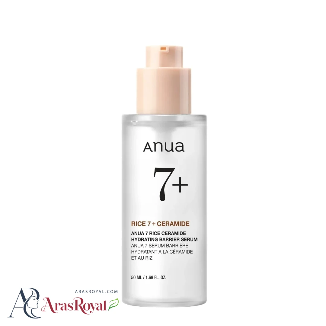 سرم آبرسان و مغذی 7 برنج و سرامید آنوا Anua Rice 7 + Ceramide حجم 50 میل