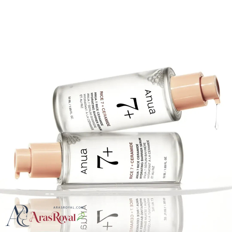 سرم آبرسان و مغذی 7 برنج و سرامید آنوا Anua Rice 7 + Ceramide حجم 50 میل