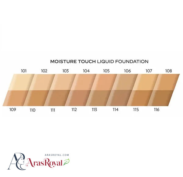کرم پودر آبرسان گلدن رز مویسچر تاچ Golden Rose مدل Moisture Touch شماره 104