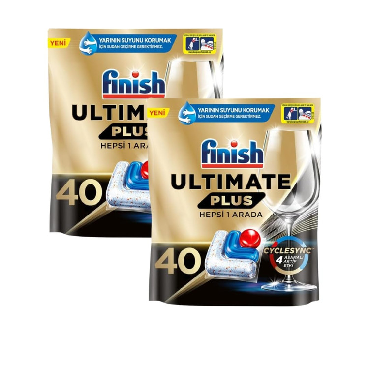 قرص ماشین ظرفشویی فینیش مدل Ultimate Plus تعداد 40 عددی اورجینال Finish Powerball Ultimate Plus