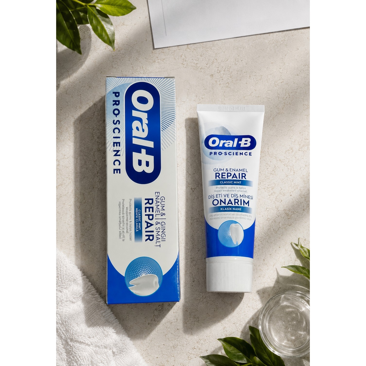 خمیر دندان ترمیمکننده مینا و لثه اورال بی Pro-Science Repair Gum &amp; Enamel Repair حجم 75 میلیلیتر