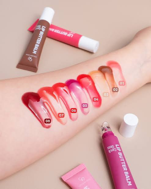 لیپ باتر بالم تیوپی گلدن رز مدل Lip Butter Balm موجود در 8 رنگ