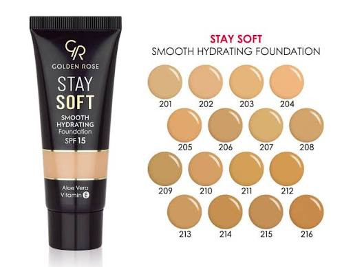 کرم پودر تیوپی آبرسان استی سافت گلدن رز با SPF 15