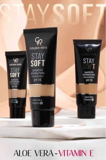 کرم پودر تیوپی آبرسان استی سافت گلدن رز با SPF 15