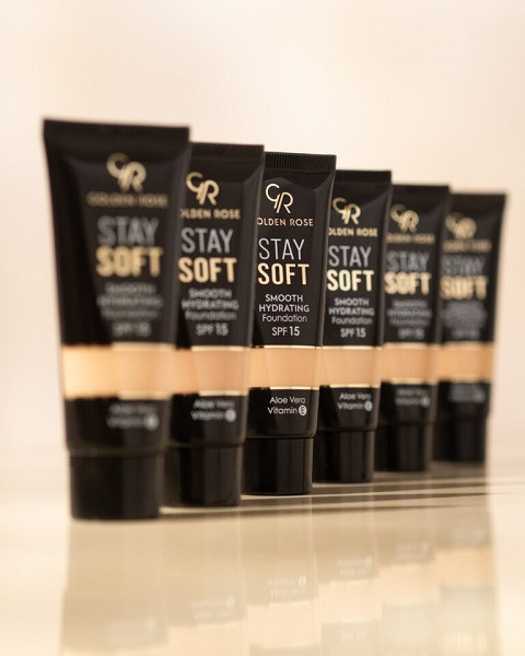 کرم پودر تیوپی آبرسان استی سافت گلدن رز با SPF 15