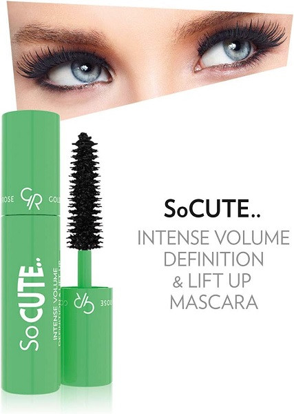 ریمل مینی گلدن رز مدل So Cute Intense Volume حجم 2.5 میل اورجینال حجمدهنده، بلندکننده و لیفتکننده مژه