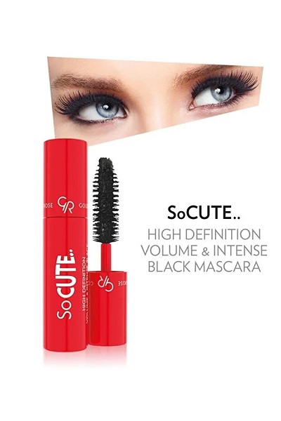 ریمل مینی گلدن رز مدل So Cute Intense Volume حجم 2.5 میل اورجینال حجمدهنده، بلندکننده و لیفتکننده مژه