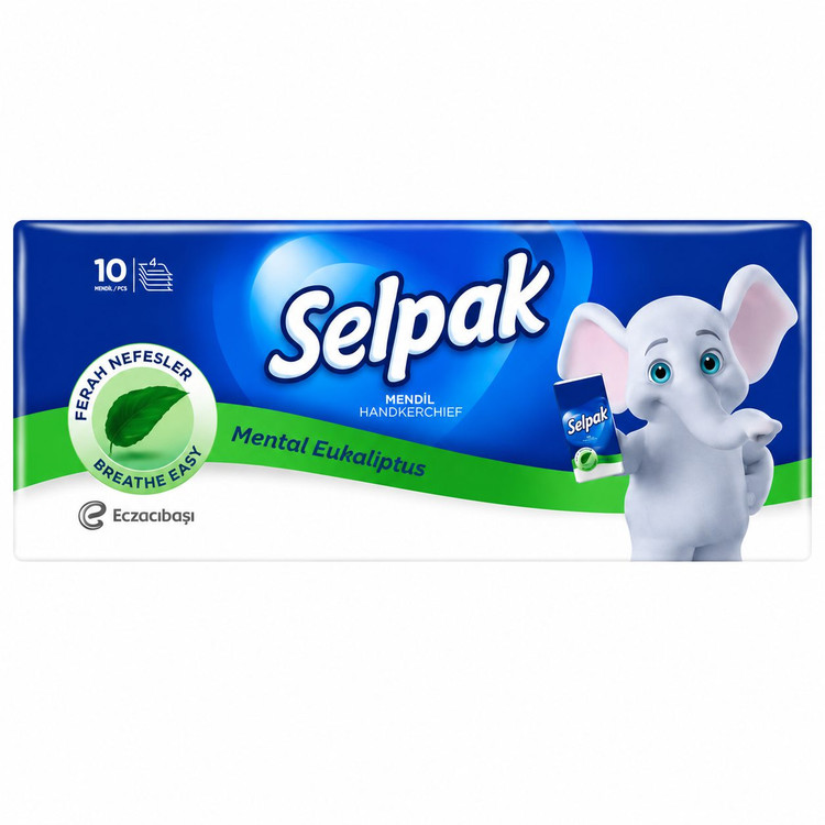 دستمال کاغذی جیبی سلپک 10 عددی معطر اورجینال Selpak Pocket Tissue 10 Sheets نرم و مناسب استفاده روزمره