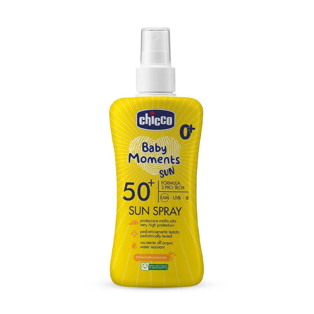 اسپری ضد آفتاب کودک چیکو SPF 50+ حجم 150 میل اورجینال