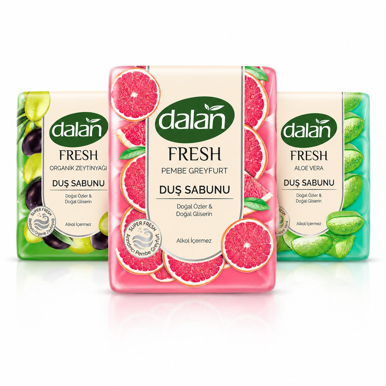 صابون حمام دالان مدل Fresh حاوی عصاره طبیعی حجم 600 گرم اورجینال پاککننده و طراوتبخش پوست