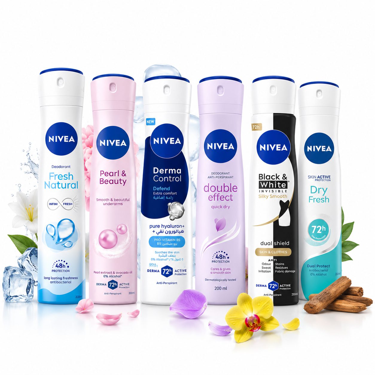 اسپری ضد تعریق زنانه نیوا حجم 200 میل اورجینال NIVEA Women Deodorant Spray 200ml مدلهای متنوع