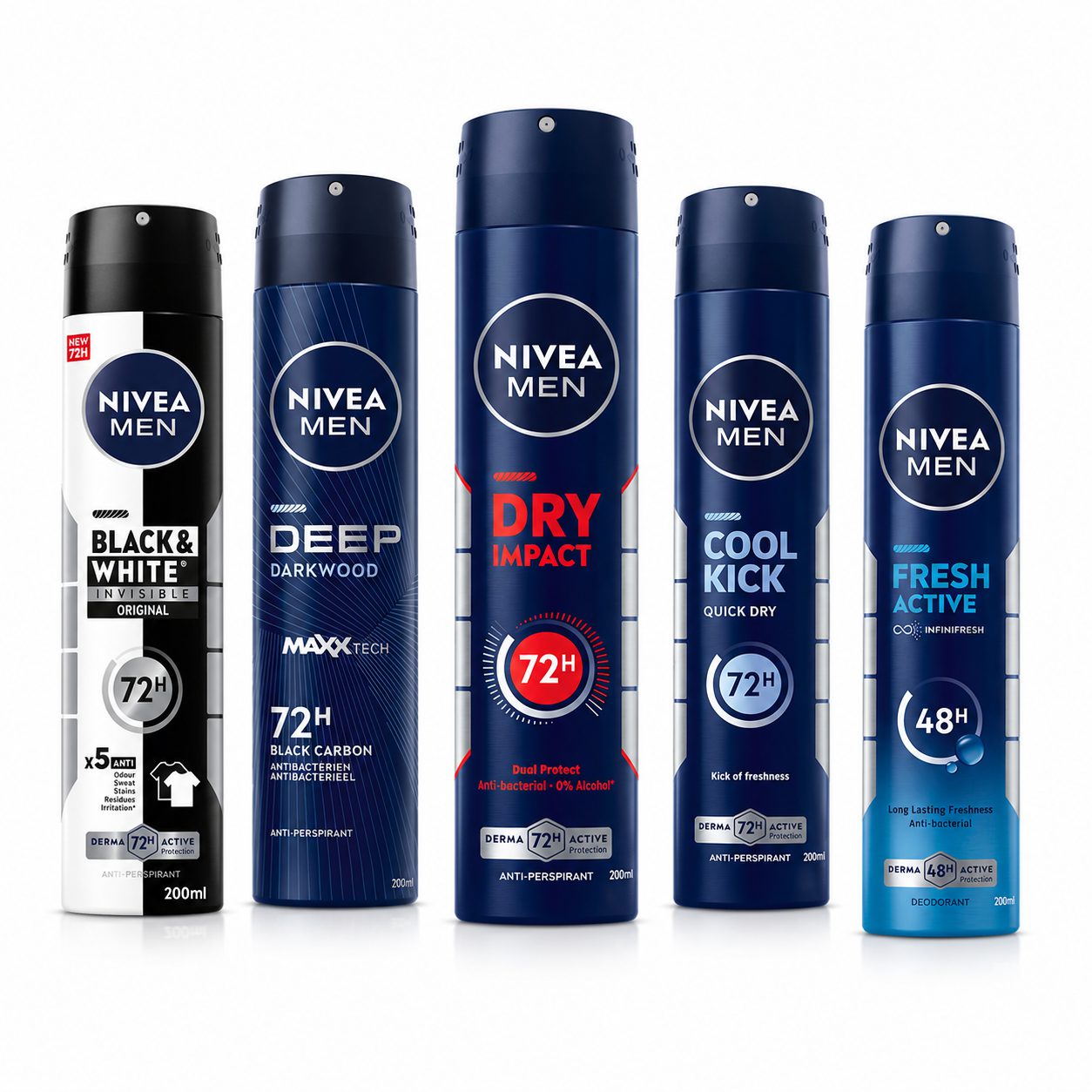 اسپری ضد تعریق مردانه نیوا من حجم 200 میل اورجینال NIVEA MEN Deodorant Spray 200ml مدلهای متنوع