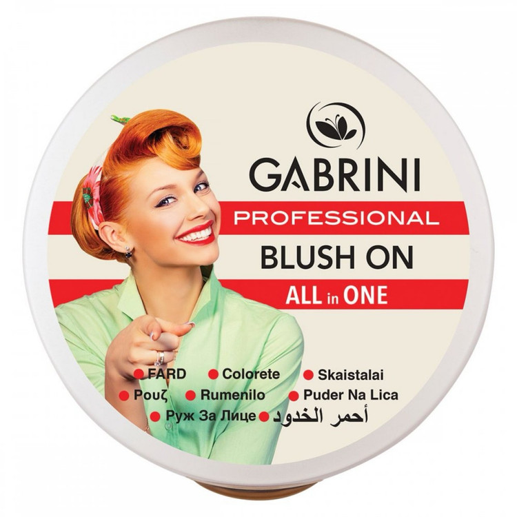رژگونه پودری گابرینی مدل All in One اورجینال Gabrini Professional Blush On All in One واردات قانونی ارسال از منطقه آزاد