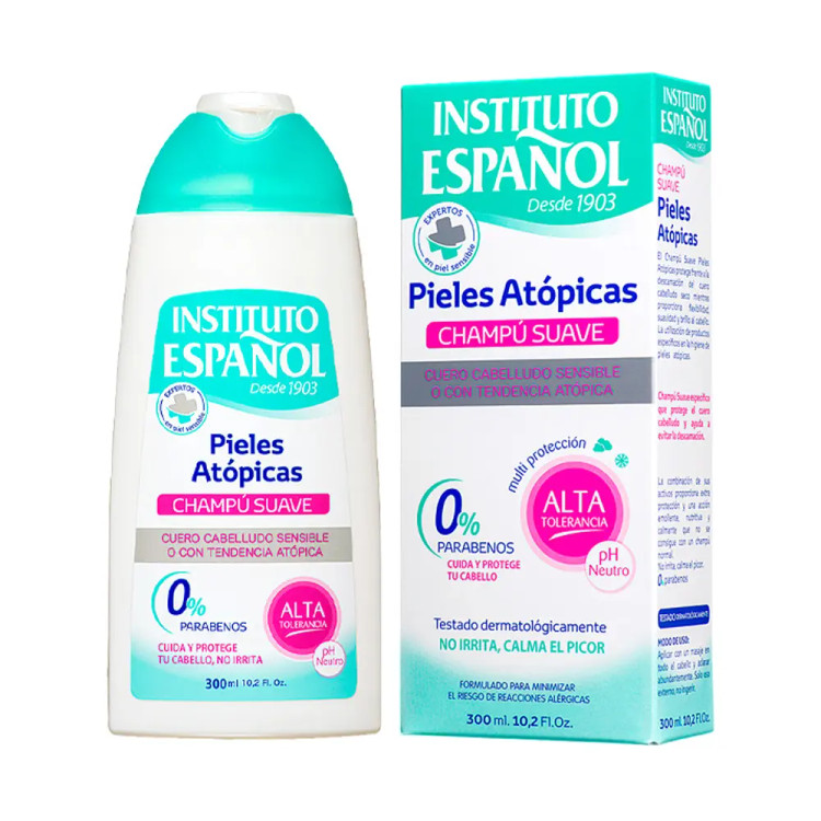 شامپو ملایم پوست آتوپیک Champú Suave Pieles Atópicas اینستیتوتو اسپانول 300 میل