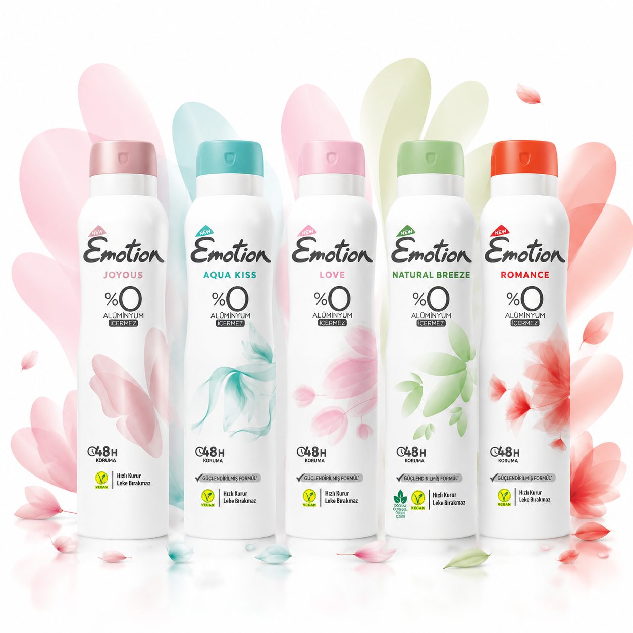 اسپری ضد تعریق زنانه ایموشن 48 ساعته حجم 150 میل اورجینال Emotion Deo Spray 150ml مدلهای متنوع واردات قانونی ارسال از م