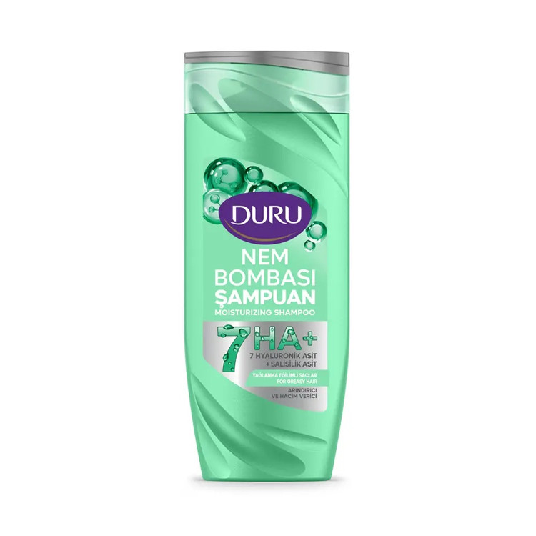 شامپو آبرسان مو دورو مدل Nem Bombası 7HA+ حجم 400 میل اورجینال Duru Moisturizing Shampoo واردات قانونی ارسال از منطقه آز