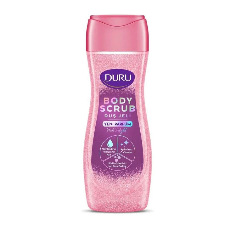 شامپو بدن اسکراب شایندار دورو (DURU Body Scrub Shower Gel) اورجینال حجم 450 میل (واردات قانونی ارسال از منطقه آزاد ارس