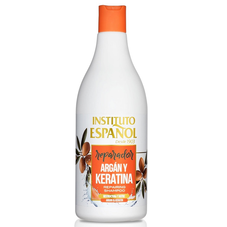 شامپو تقویت و مراقبت مو اینستیتوتو اسپانول - آرگان، بیوتین، پیاز و درخت چای Instituto Español Hair Shampoo - Argan, Biot