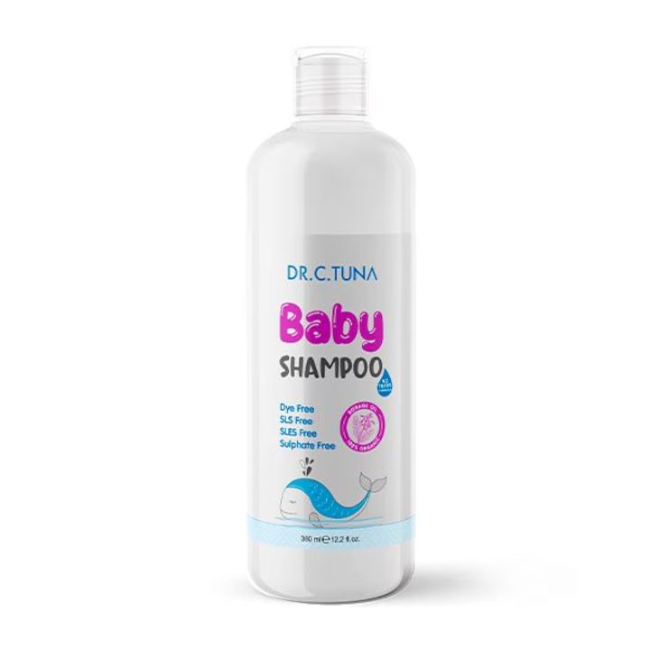 شامپو بچه ملایم بدون سولفات دکتر سی تونا فارماسی DR.C.TUNA Baby Shampoo حجم 350 میل
