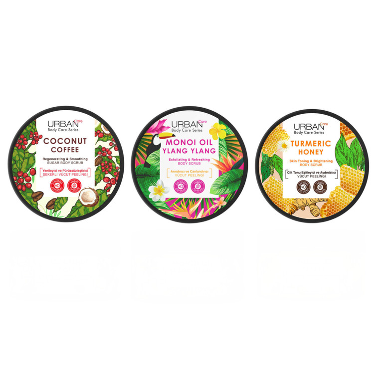 اسکراب بدن اوربان کر حجم 200 میل اورجینال Urban Care Body Scrub 200ml لایهبردار و روشنکننده پوست در رایحههای متنوع، و
