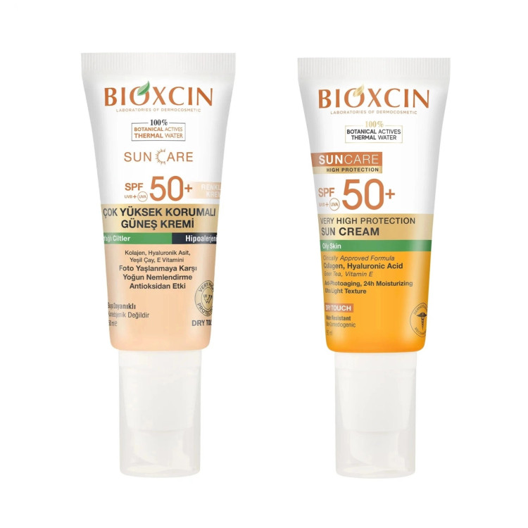 کرم ضد آفتاب بیوکسین SPF50+ مناسب پوست های چرب حجم 50 میل