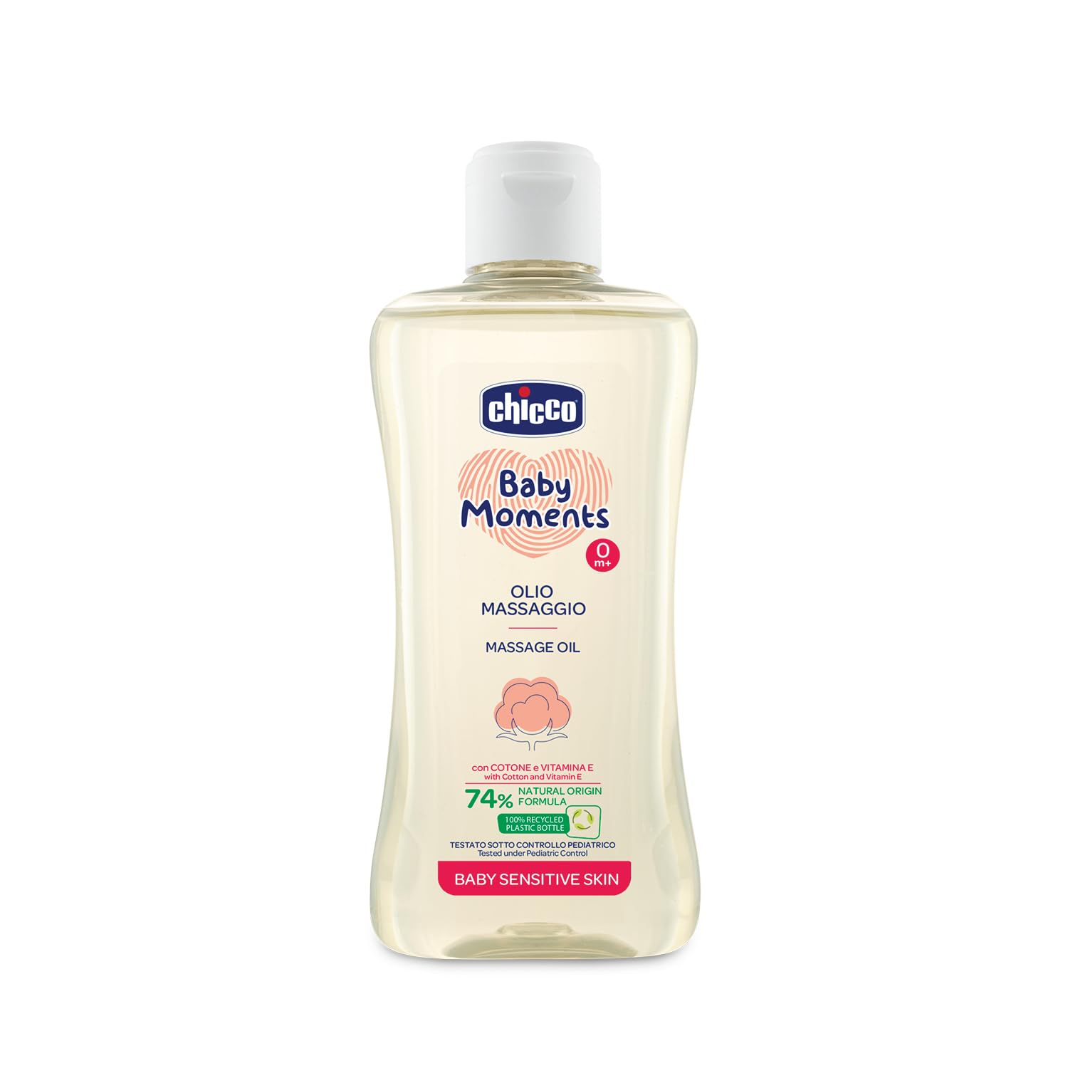 روغن ماساژ کودک چیکو حجم 200 میل اورجینال مناسب پوست حساس نوزاد، مرطوب کننده و ضد خشکی