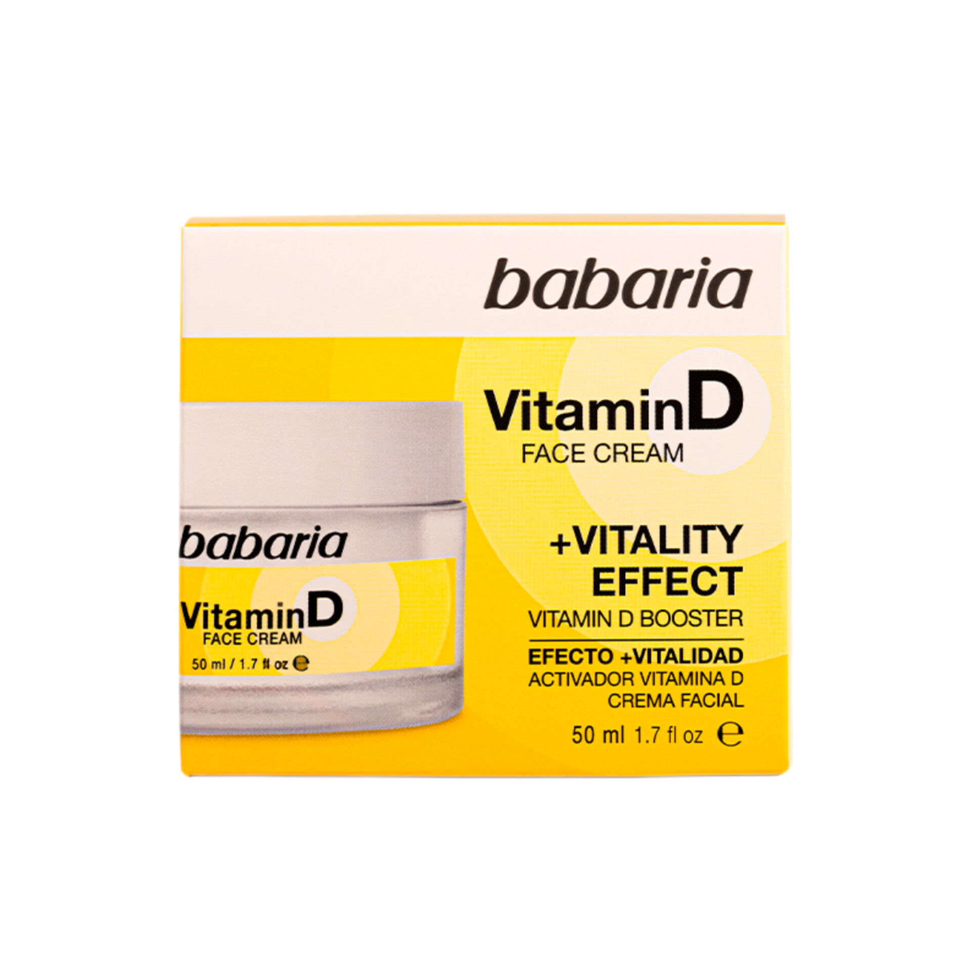 کرم ضد چروک صورت باباریا حاوی ویتامین D حجم 50 میل اورجینال Babaria Vitamin D Face Cream 50ml