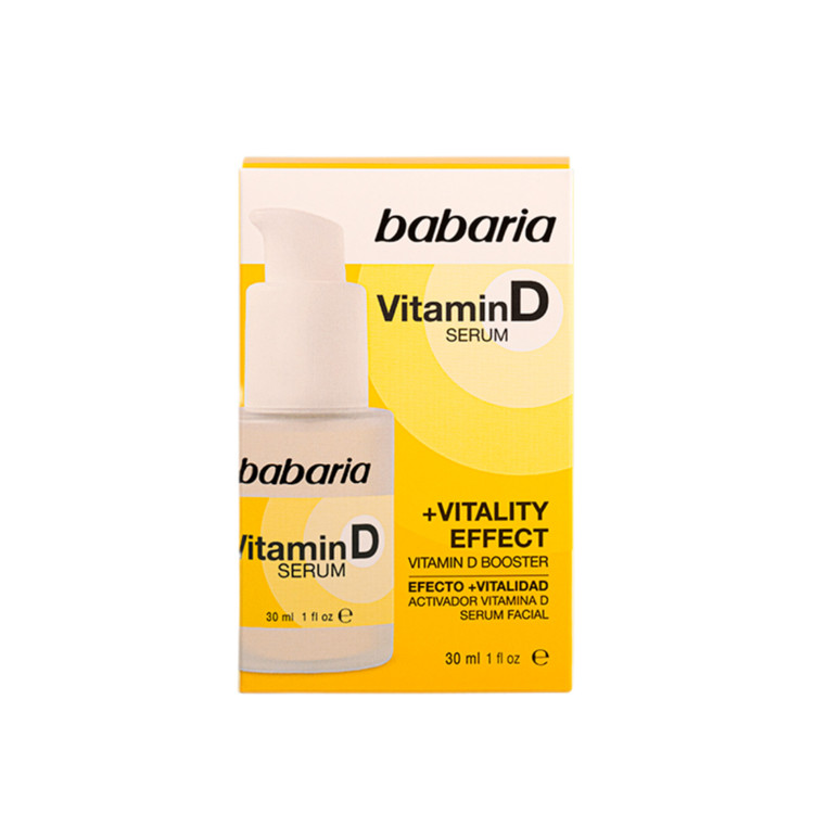سرم تقویت کننده و روشن کننده صورت باباریا حاوی ویتامین D حجم 30 میل اورجینال Babaria Vitamin D Serum 30ml
