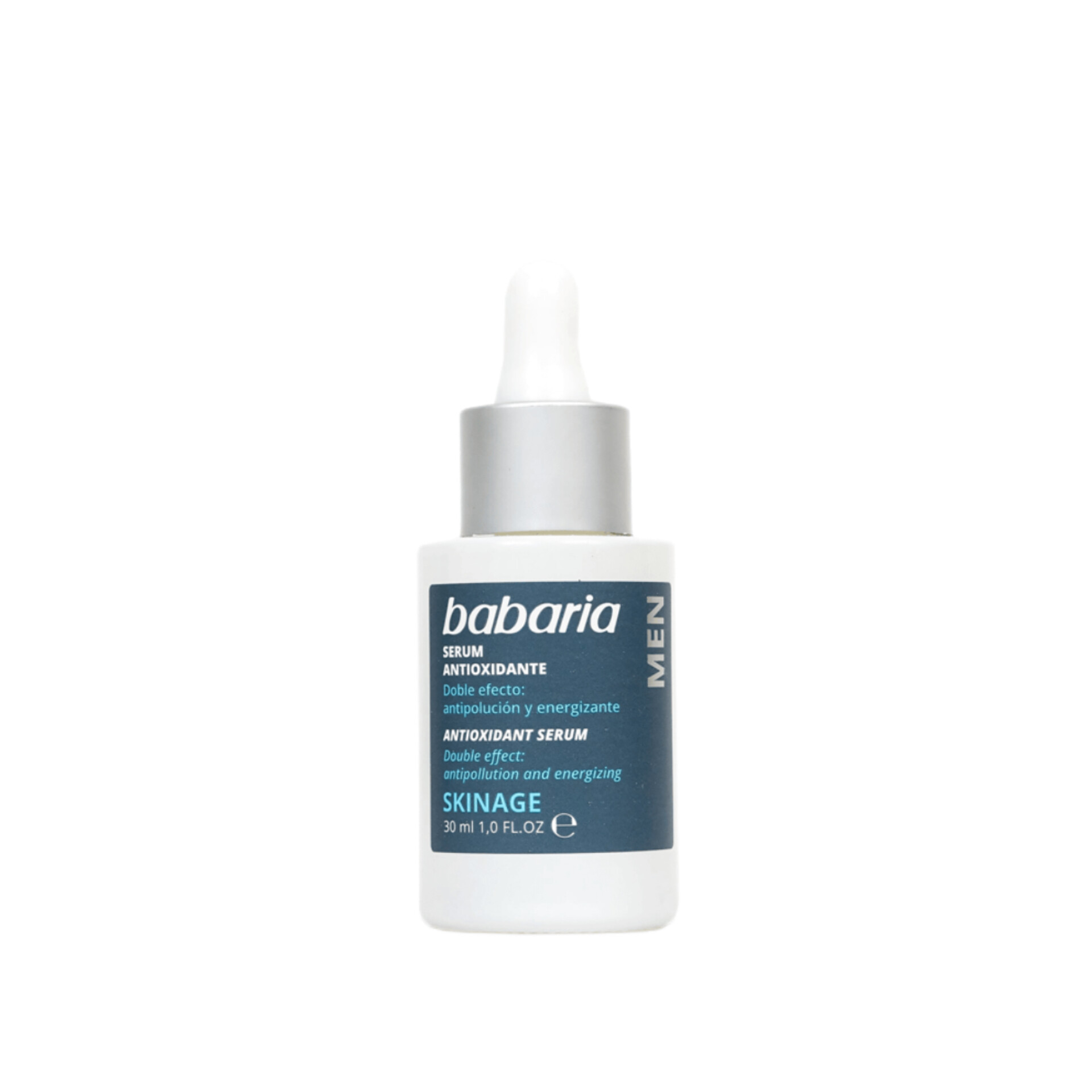سرم آنتیاکسیدان مردانه باباریا حجم 30 میل اورجینال Babaria Men Antioxidant Skinage Serum 30ml محافظت در برابر آلودگی و