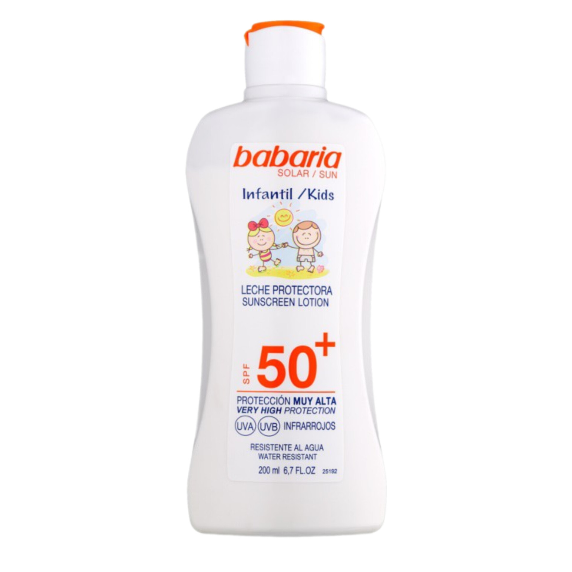 کرم ضدآفتاب کودک باباریا SPF50+ حجم 200 میل اورجینال Babaria Kids Sunscreen Lotion SPF50+ 200ml محافظت بسیار بالا برای پ