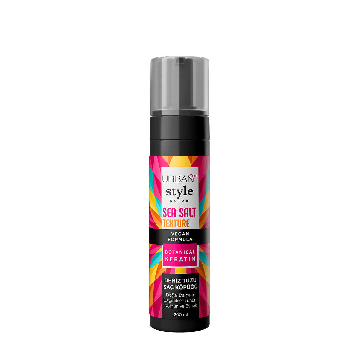 موس مو اوربان کر نمک دریایی حجم 200 میل اورجینال Urban Care Style Guide Sea Salt Texture Mousse 200ml حالتدهنده و حجمد