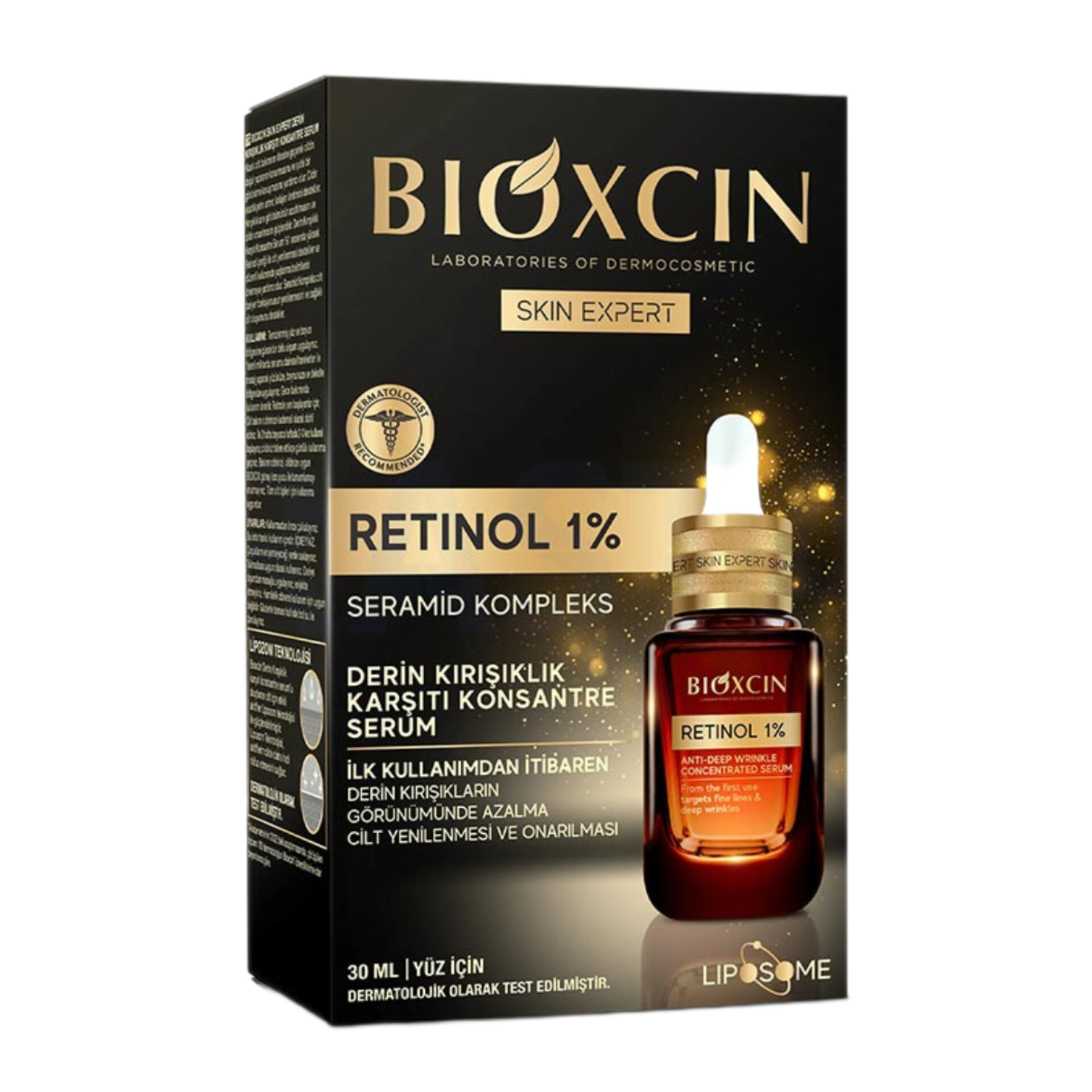 سرم صورت بیوکسین حاوی رتینول 1 درصد حجم 30 درصد (واردات قانونی ارسال از منطقه آزاد ارس)