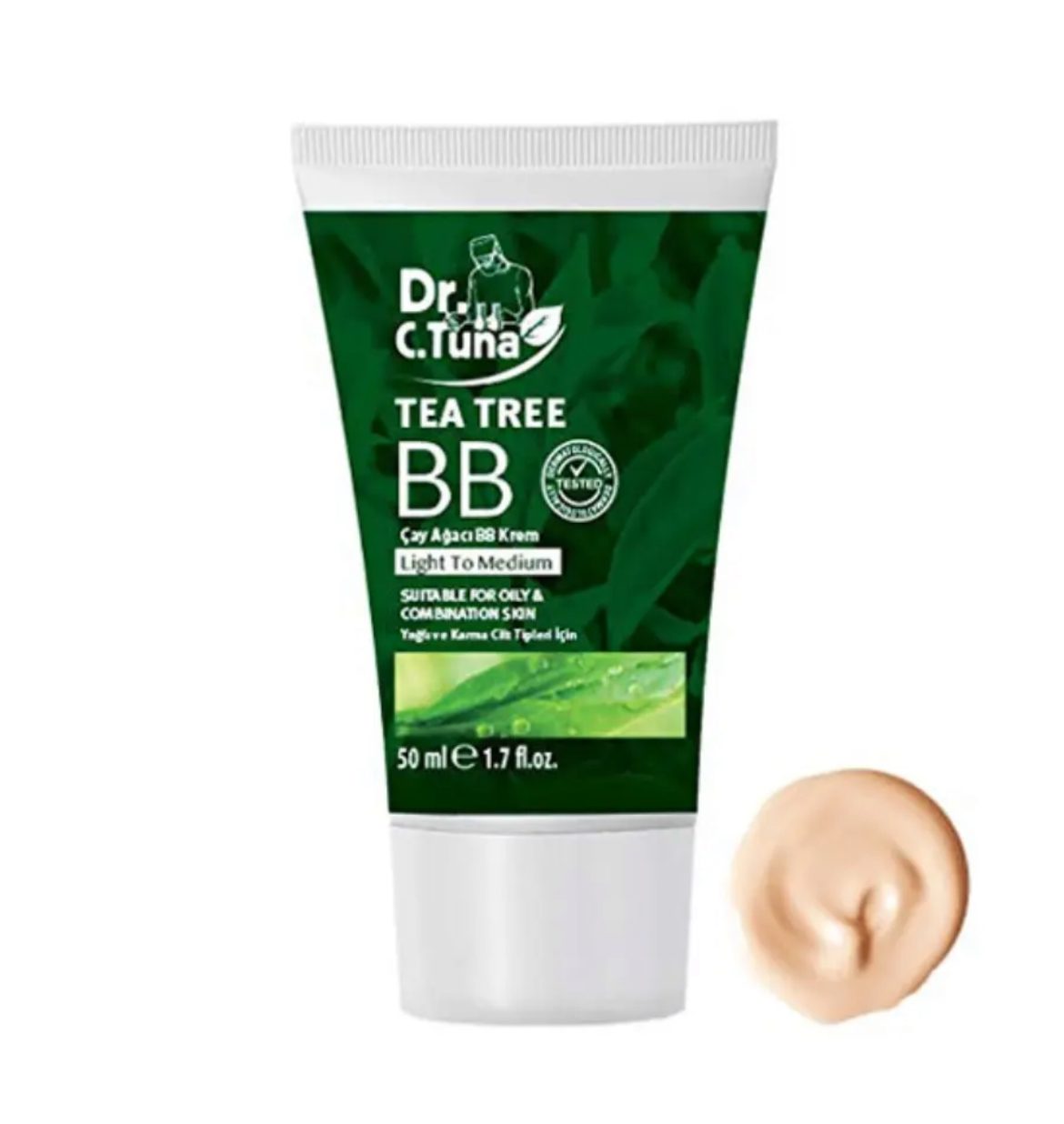 بی بی کرم تی تری دکتر سی تونا فارماسی شماره 02 لایت تو مدیوم 50 میل Tea Tree