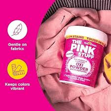 پودر لکهبر و روشنکننده لباس پینک استاف The Miracle Laundry Oxi Powder Stain Remover for Colours 1kg اروپایی