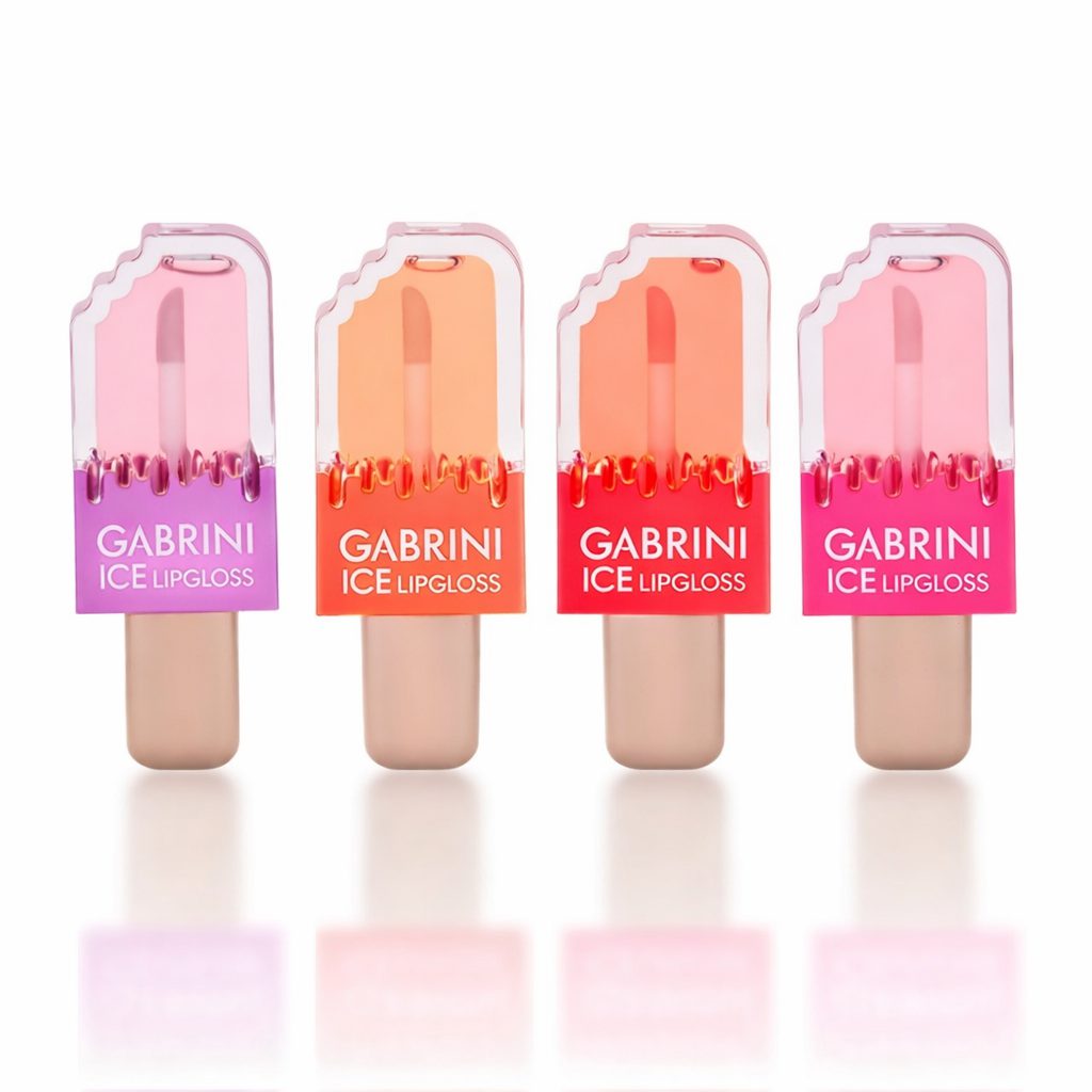 لیپ گلاس گابرینی ICE Lipgloss طرح بستنی برق لب فانتزی براق و آبرسان اورجینال
