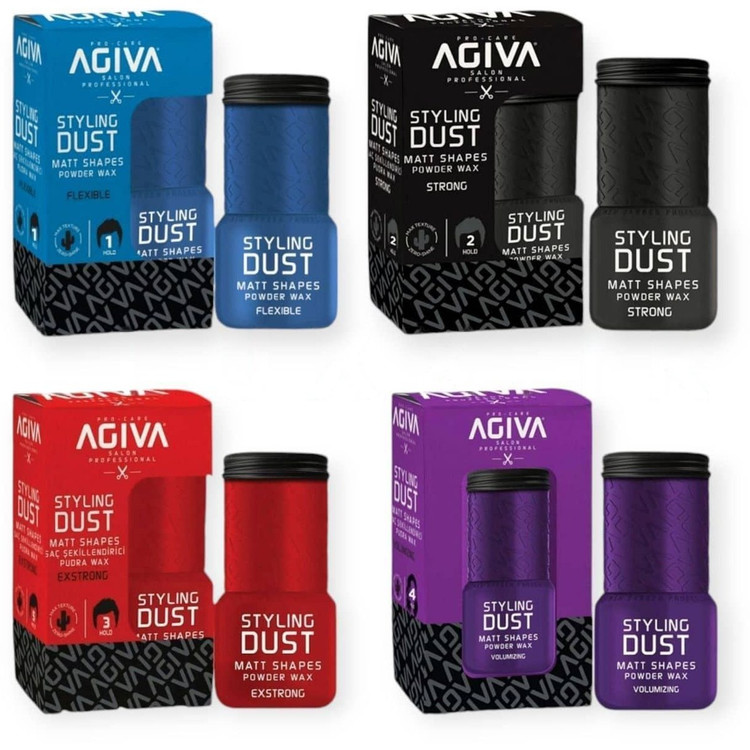 پودر حالتدهنده مو آگیوا Styling Dust مدلهای Flexible، Strong، Exstrong و Volumizing اورجینال
