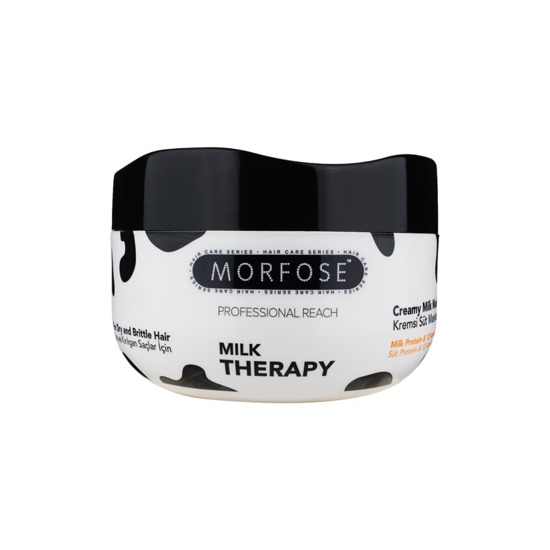 ماسک مو مورفوس مدل Milk Therapy حجم 500 میل اورجینال تغذیه و بازسازی مو با پروتئین شیر و 12 آمینواسید