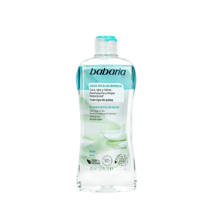 میسلار واتر دوفاز باباریا Babaria Bi-Phase Micellar Water 400ml حجم 400 میل اورجینال